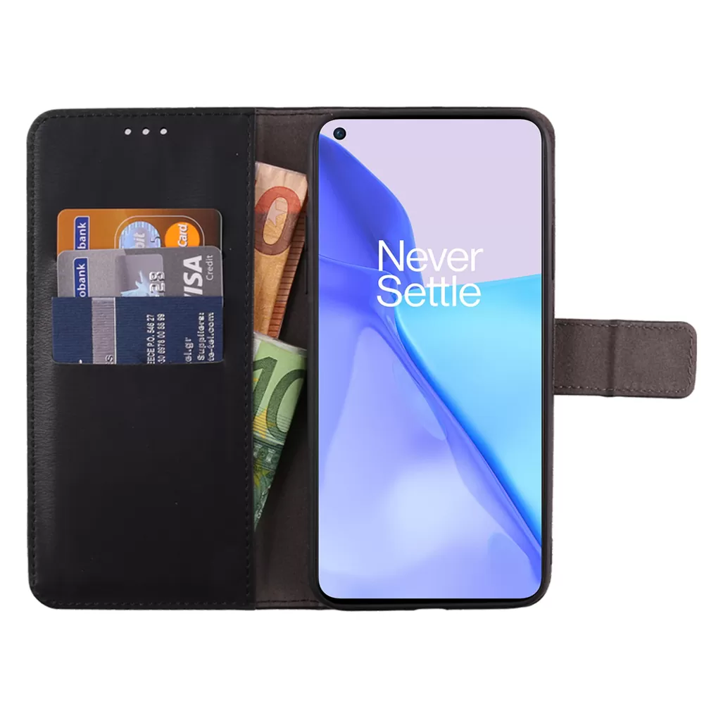 VOLTE-TEL ALLURE ΘΗΚΗ ONEPLUS 9 6.55in  MAGNET BOOK STAND CLIP BLACK - Image 3