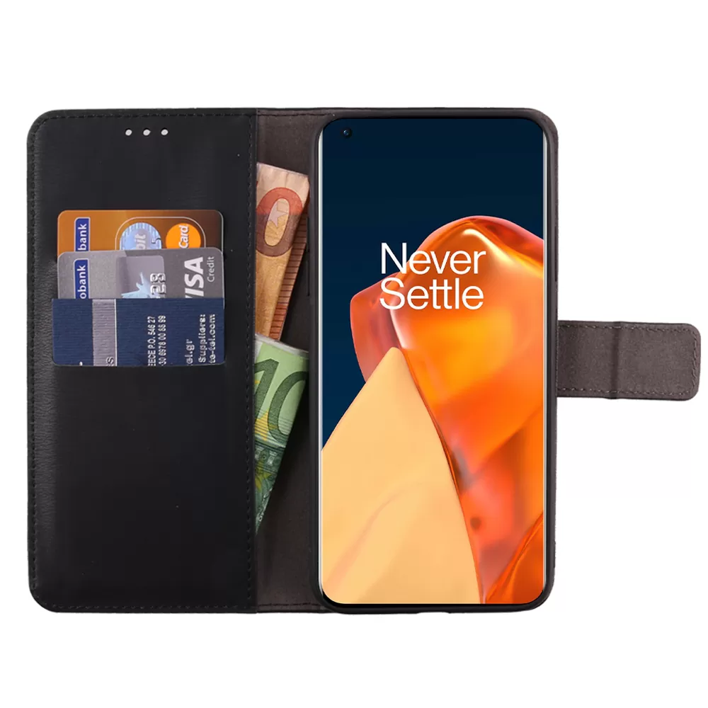 VOLTE-TEL ALLURE ΘΗΚΗ ONEPLUS 9 PRO 6.7in  MAGNET BOOK STAND CLIP BLACK - Image 3