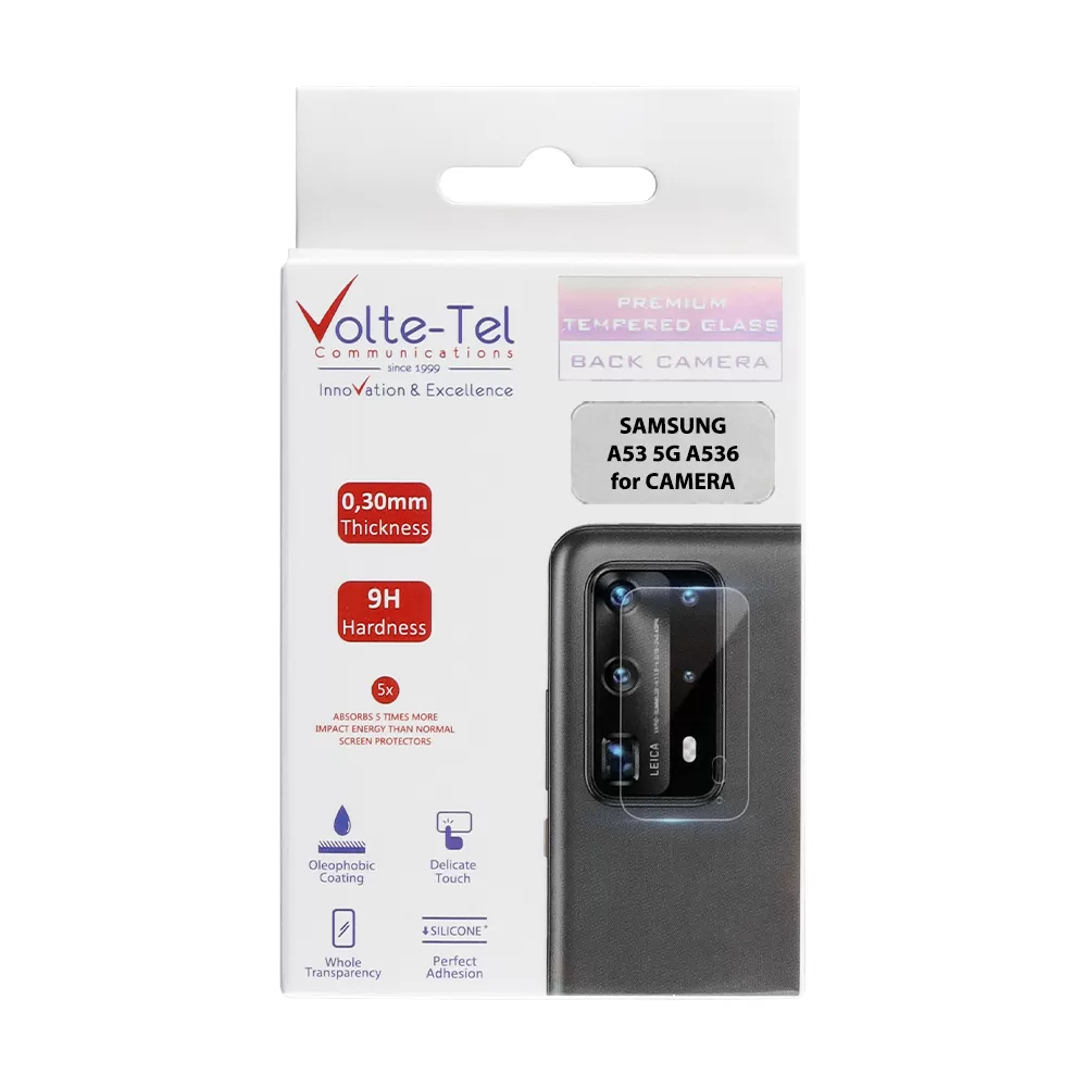 VOLTE-TEL CAMERA TEMPERED GLASS SAMSUNG A53 5G A536 6.5in 9H 0.30mm - Image 2