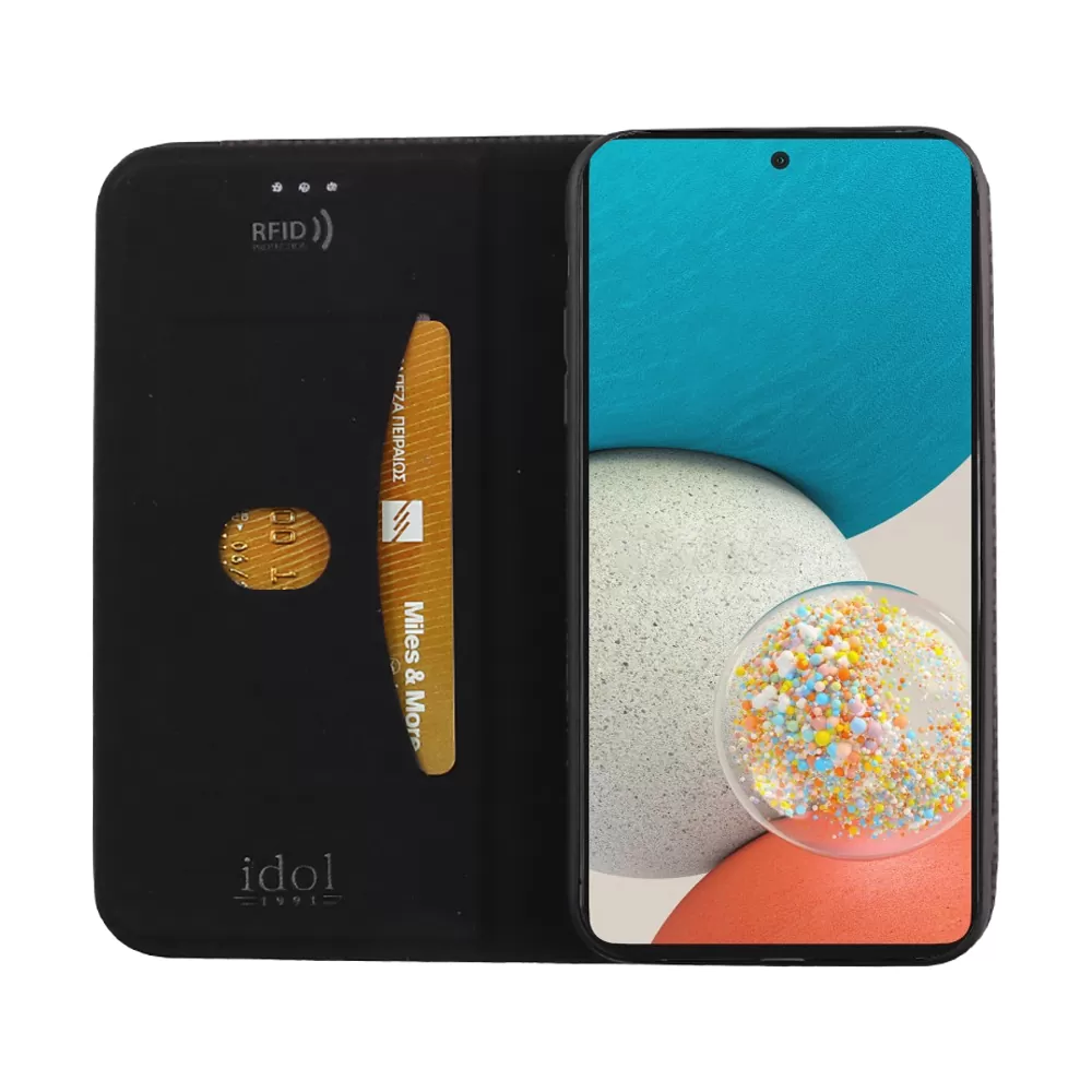 IDOL 1991 ELITE ΘΗΚΗ SAMSUNG A53 5G A536 6.5in  ANTI-RFID BOOK STAND BLACK - Image 6