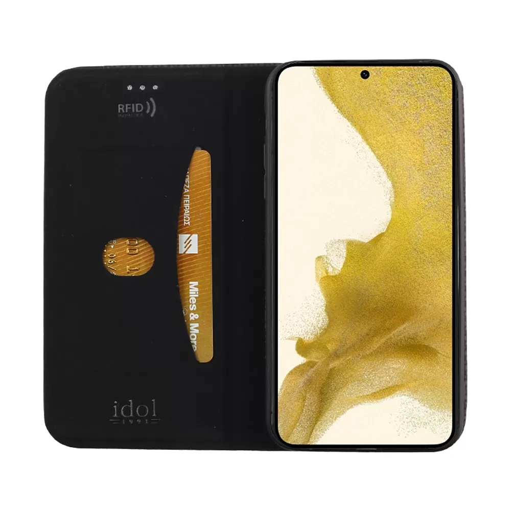 IDOL 1991 ELITE ΘΗΚΗ SAMSUNG S22 PLUS 5G S906 6.55in  ANTI-RFID BOOK STAND BLACK - Image 6