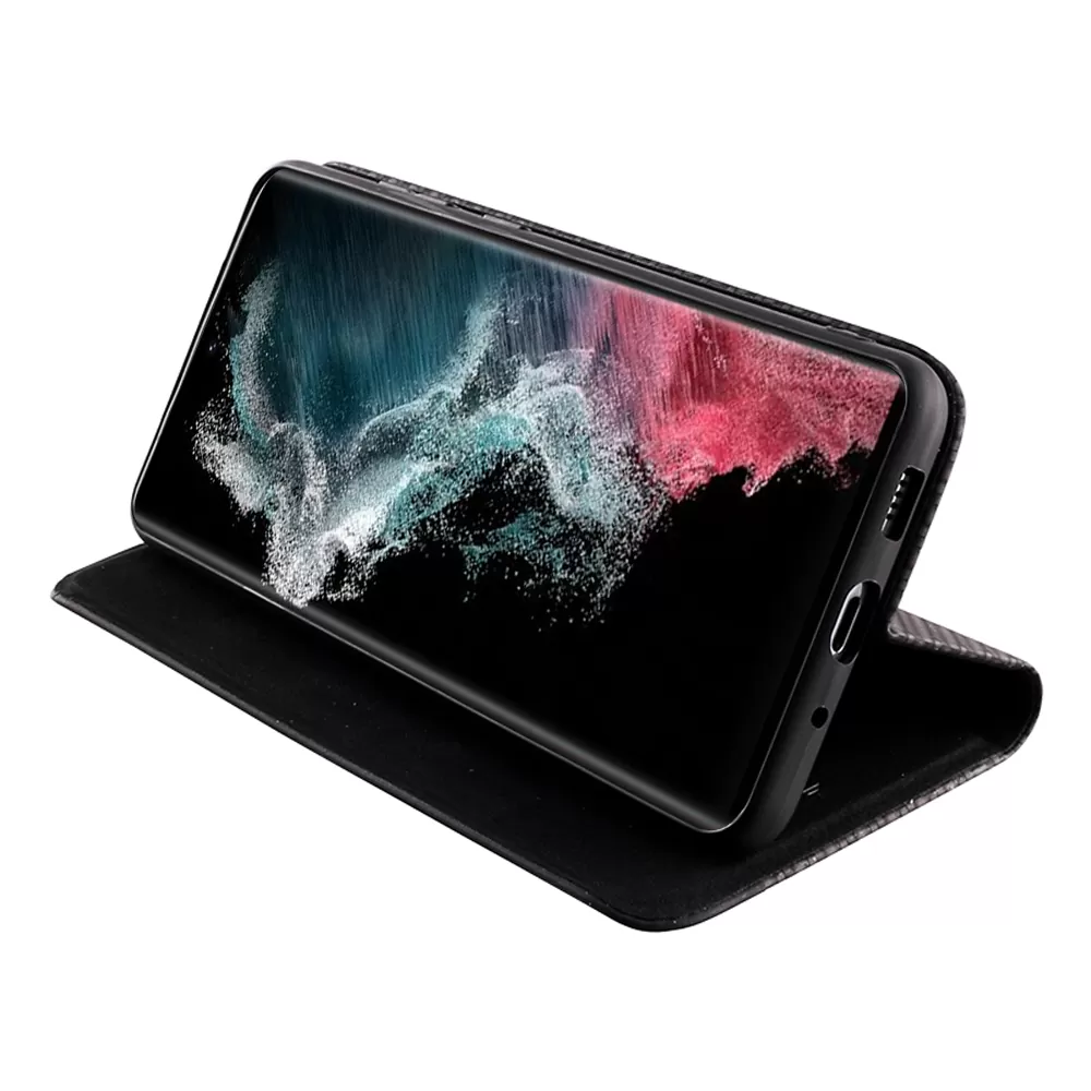 IDOL 1991 ELITE ΘΗΚΗ SAMSUNG S22 ULTRA 5G S908 6.8in  ANTI-RFID BOOK STAND BLACK - Image 4
