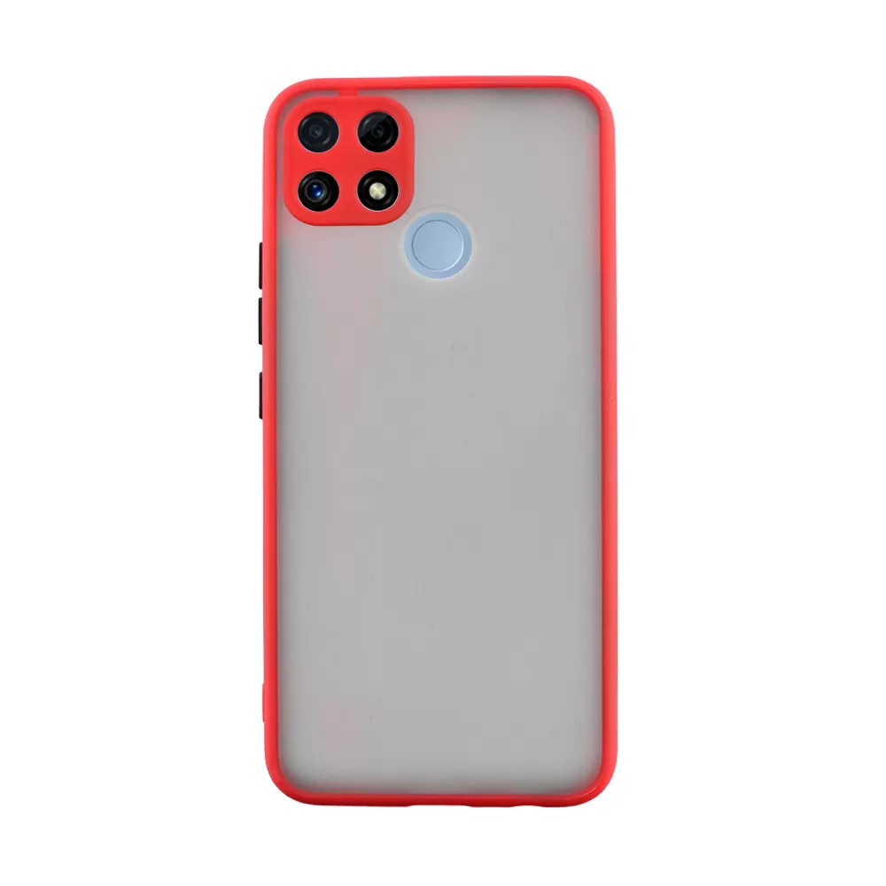 LIME HARDSHELL FUSION ΘΗΚΗ REALME C25/C25S 6.5in  FULL CAMERA PROTECTION RED WITH BLACK KEYS - Image 7