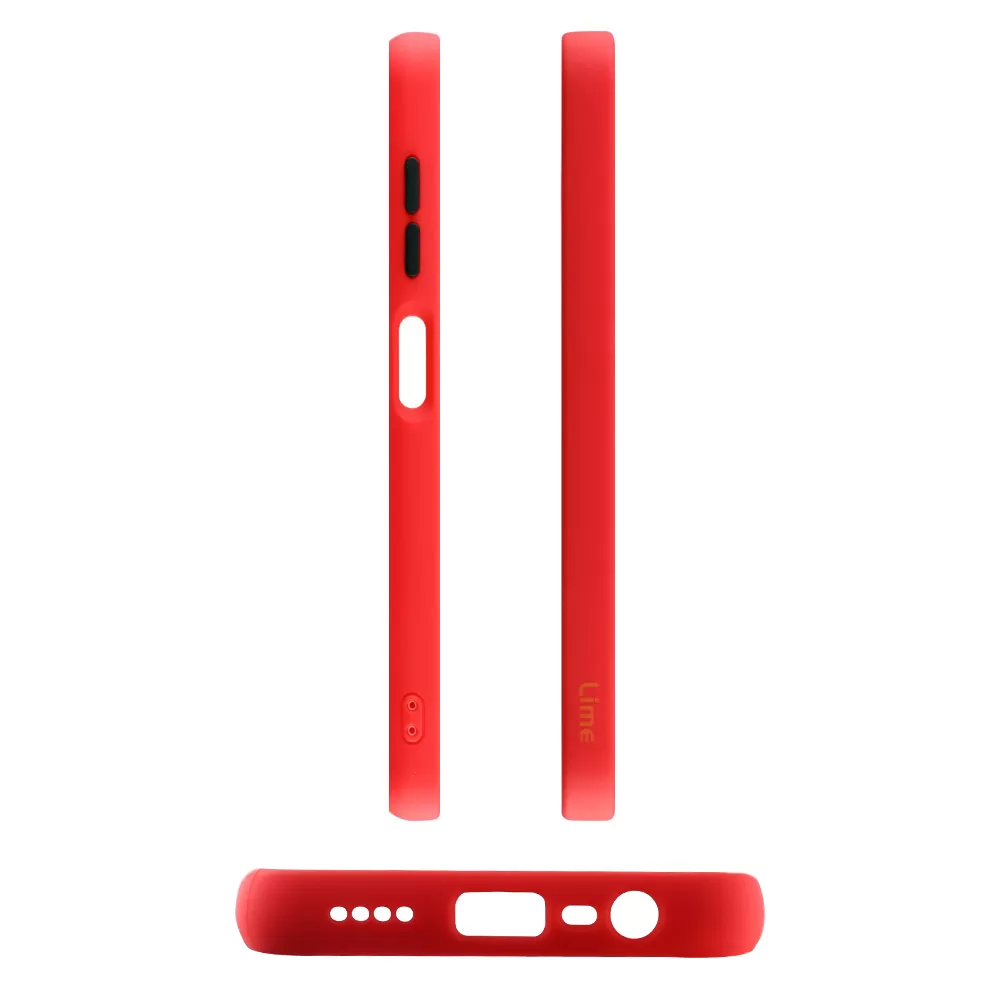 LIME HARDSHELL FUSION ΘΗΚΗ REALME C25/C25S 6.5in  FULL CAMERA PROTECTION RED WITH BLACK KEYS - Image 3