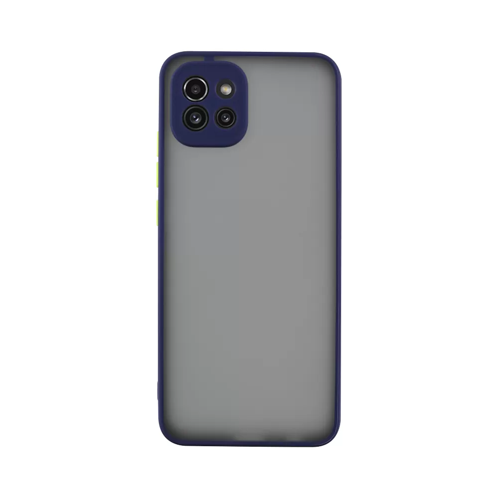 LIME HARDSHELL FUSION ΘΗΚΗ SAMSUNG A03 A035 6.5in  FULL CAMERA PROTECTION BLUE WITH YELLOW KEYS - Image 7