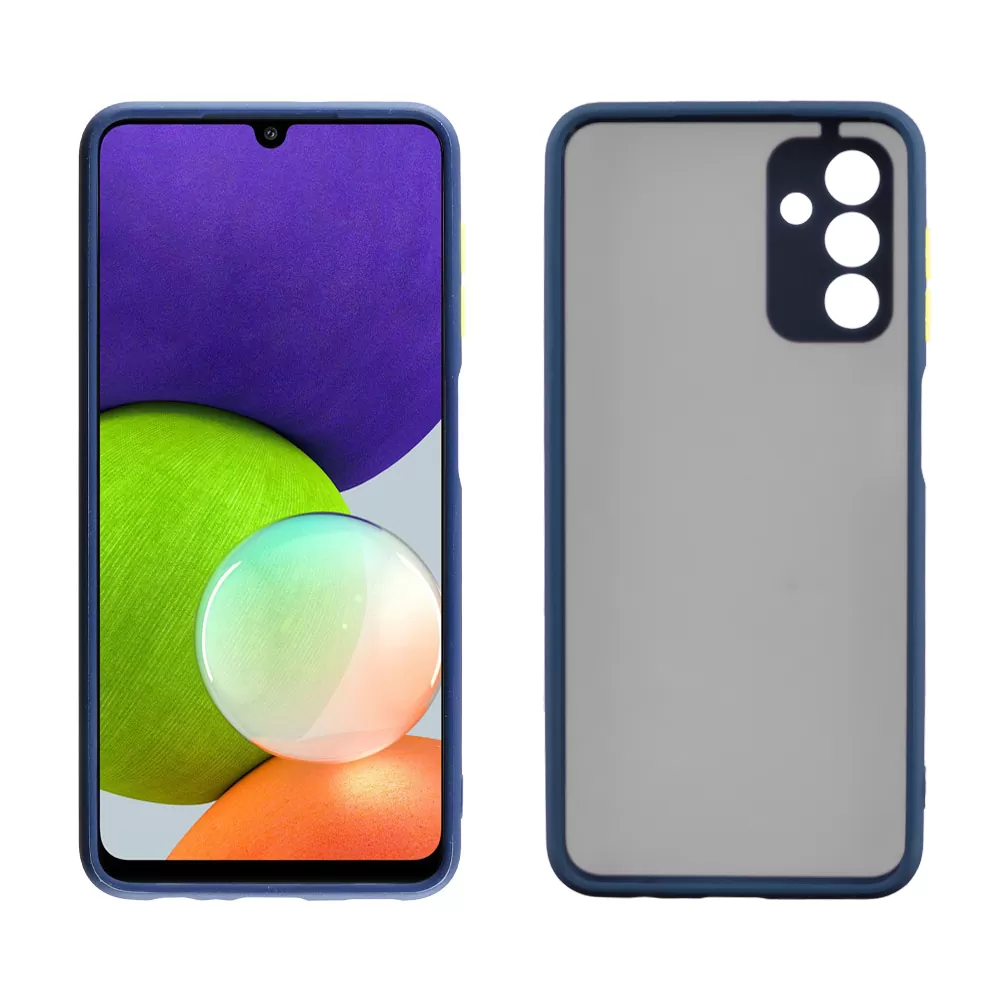 LIME HARDSHELL FUSION ΘΗΚΗ SAMSUNG A04s A047/A13 5G A136U 6.5in  FULL CAMERA PROTECTION BLUE WITH YELLOW KEYS - Image 6