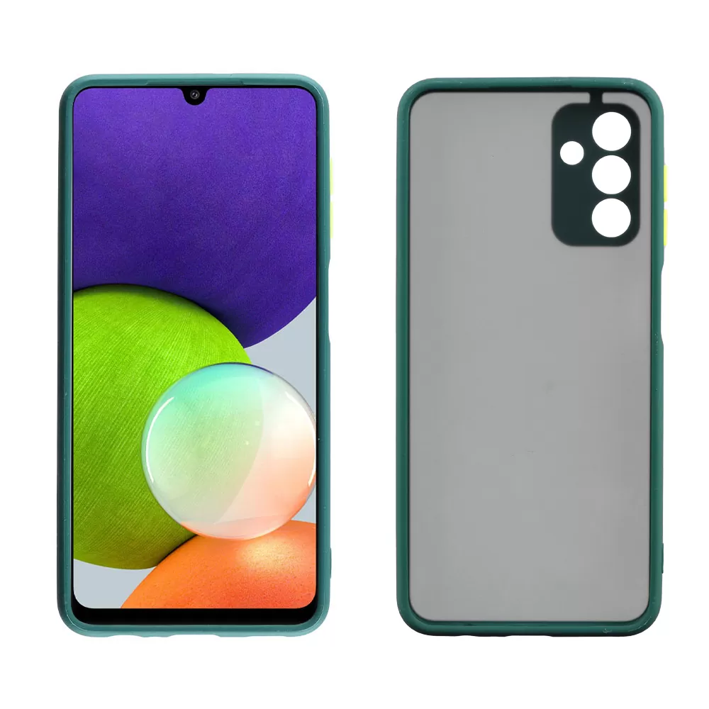 LIME HARDSHELL FUSION ΘΗΚΗ SAMSUNG A04s A047/A13 5G A136U 6.5in  FULL CAMERA PROTECTION GREEN WITH YELLOW KEYS - Image 6