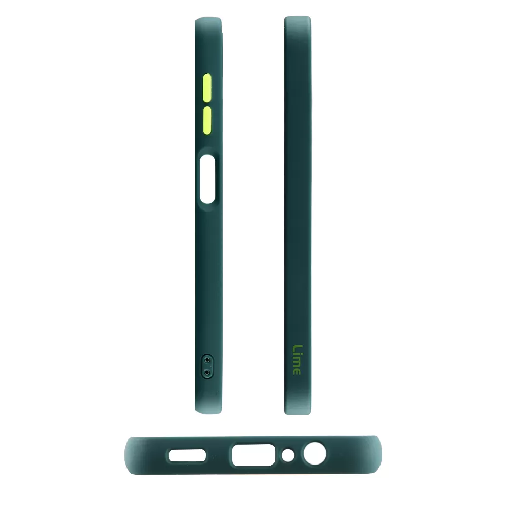 LIME HARDSHELL FUSION ΘΗΚΗ SAMSUNG A04s A047/A13 5G A136U 6.5in  FULL CAMERA PROTECTION GREEN WITH YELLOW KEYS - Image 3