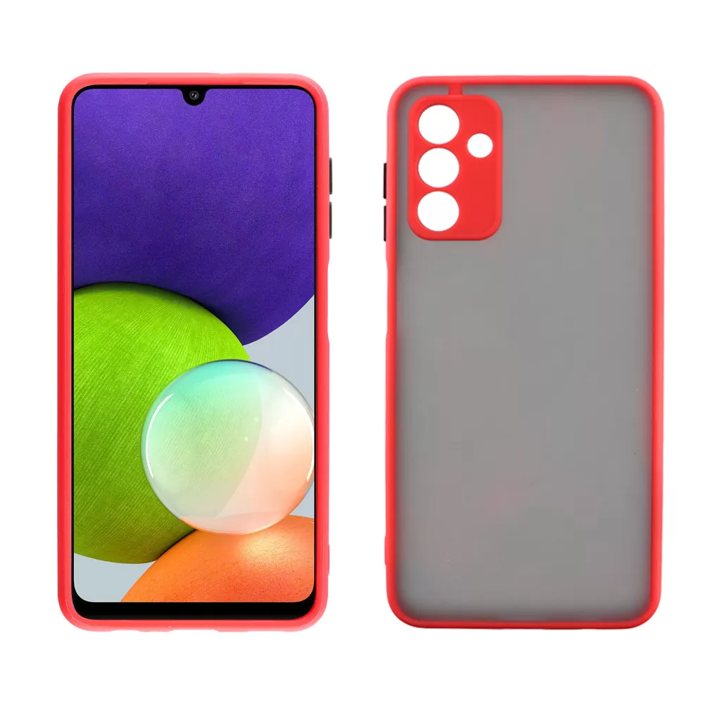 LIME HARDSHELL FUSION ΘΗΚΗ SAMSUNG A04s A047/A13 5G A136U 6.5in  FULL CAMERA PROTECTION RED WITH BLACK KEYS - Image 6