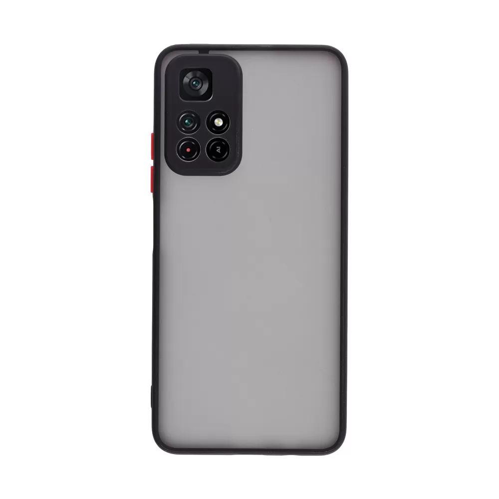 LIME HARDSHELL FUSION ΘΗΚΗ XIAOMI POCO M4 PRO 5G/REDMI NOTE 11T 5G 6.6in  FULL CAMERA PROTECTION BLACK WITH RED KEYS - Image 7
