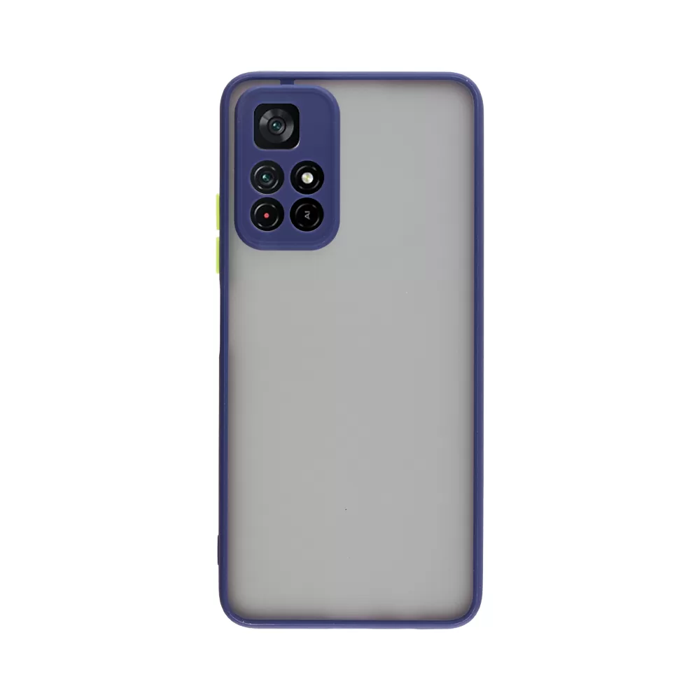 LIME HARDSHELL FUSION ΘΗΚΗ XIAOMI POCO M4 PRO 5G/REDMI NOTE 11T 5G 6.6in  FULL CAMERA PROTECTION BLUE WITH YELLOW KEYS - Image 7
