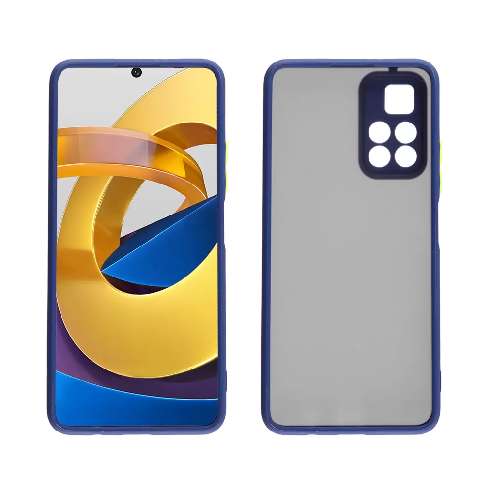 LIME HARDSHELL FUSION ΘΗΚΗ XIAOMI POCO M4 PRO 5G/REDMI NOTE 11T 5G 6.6in  FULL CAMERA PROTECTION BLUE WITH YELLOW KEYS - Image 6