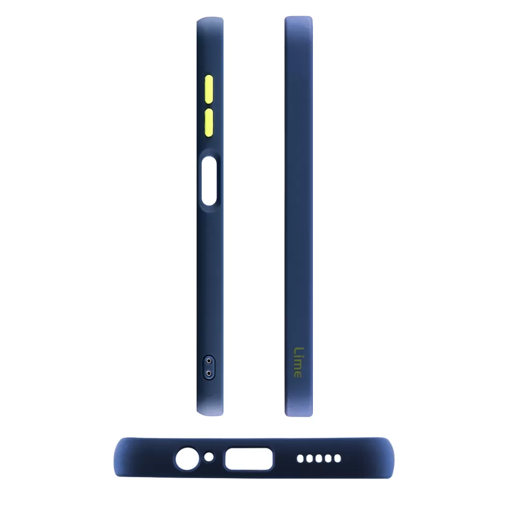 LIME HARDSHELL FUSION ΘΗΚΗ XIAOMI POCO M4 PRO 5G/REDMI NOTE 11T 5G 6.6in  FULL CAMERA PROTECTION BLUE WITH YELLOW KEYS - Image 3