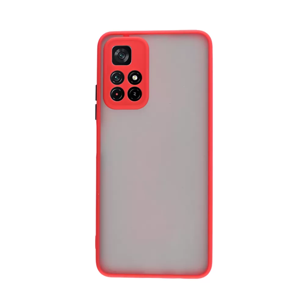 LIME HARDSHELL FUSION ΘΗΚΗ XIAOMI POCO M4 PRO 5G/REDMI NOTE 11T 5G 6.6in  FULL CAMERA PROTECTION RED WITH BLACK KEYS - Image 7