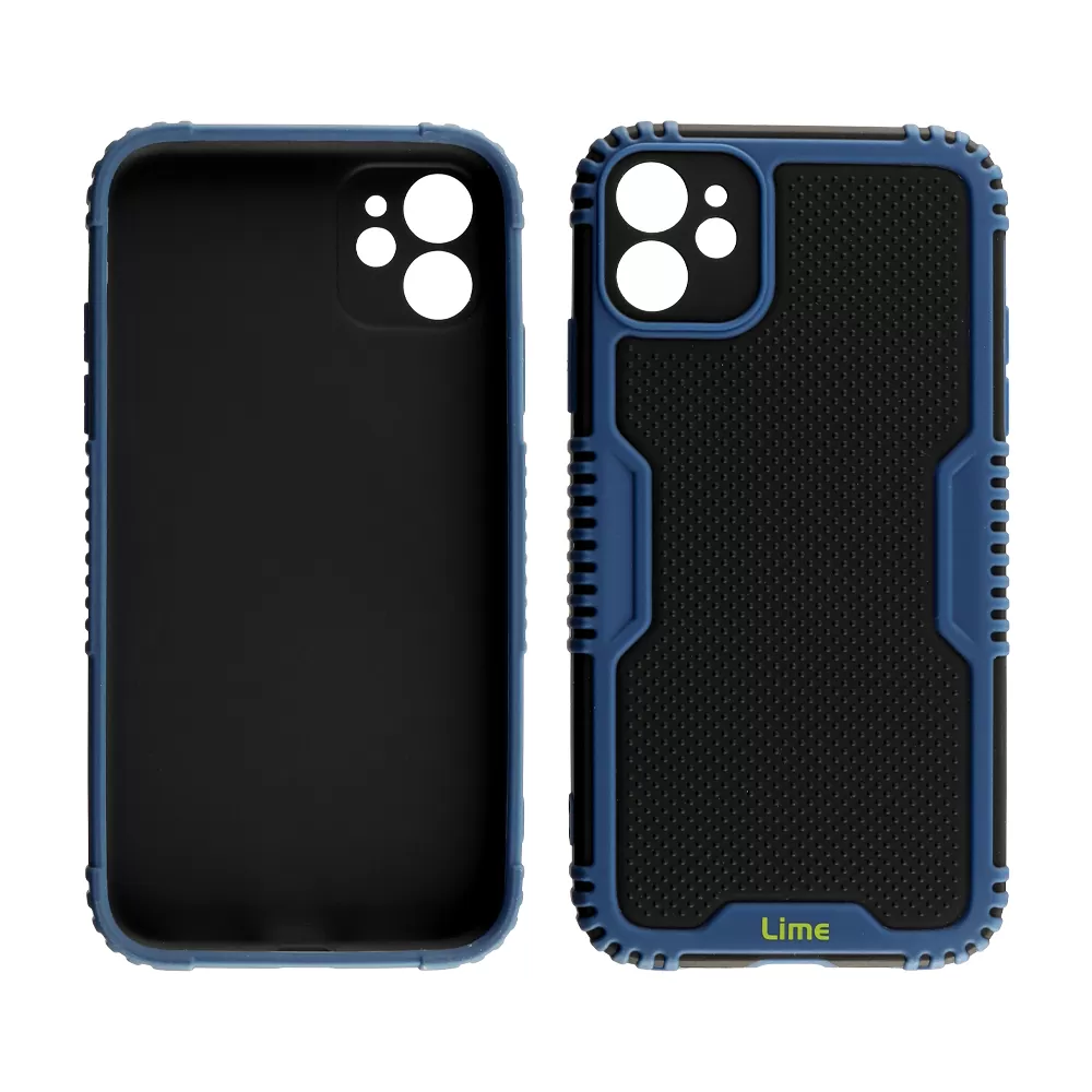 LIME ARMADILLO ΘΗΚΗ IPHONE 12 MINI 5.4in  FULL CAMERA PROTECTION BLUE - Image 5