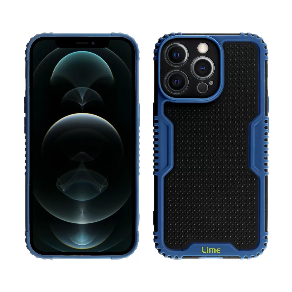 LIME ARMADILLO ΘΗΚΗ IPHONE 12 PRO/ IPHONE 12 6.1in  FULL CAMERA PROTECTION BLUE - Image 4