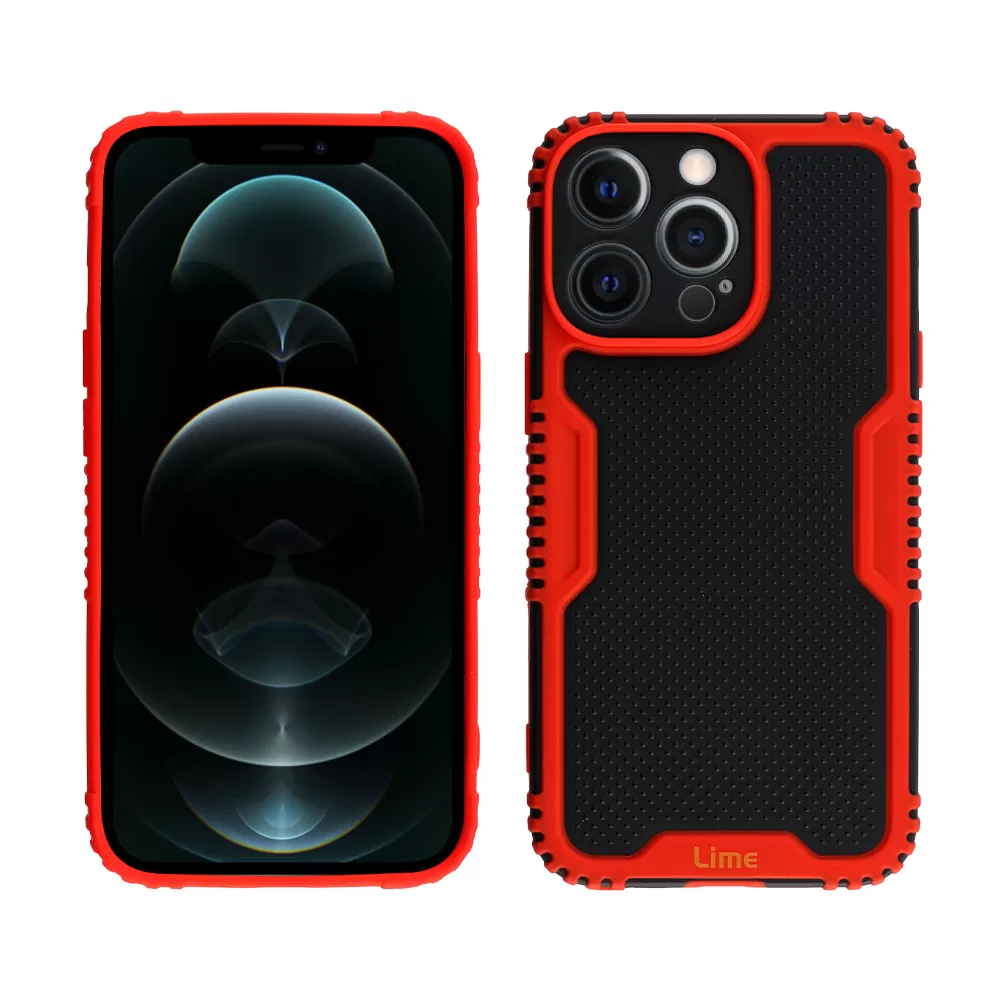 LIME ARMADILLO ΘΗΚΗ IPHONE 12 PRO/ IPHONE 12 6.1in  FULL CAMERA PROTECTION RED - Image 4