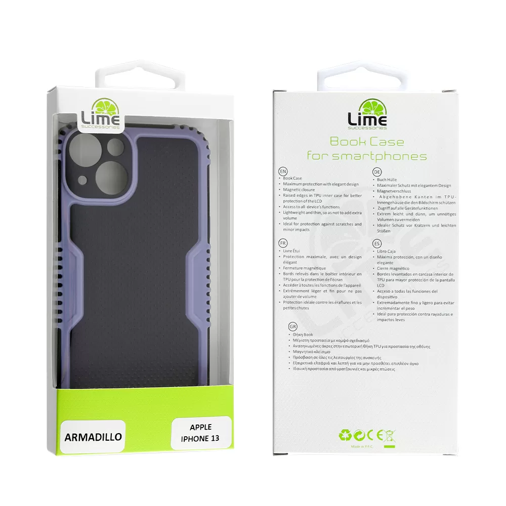 LIME ARMADILLO ΘΗΚΗ IPHONE 13 6.1in  FULL CAMERA PROTECTION AIR FORCE BLUE - Image 2