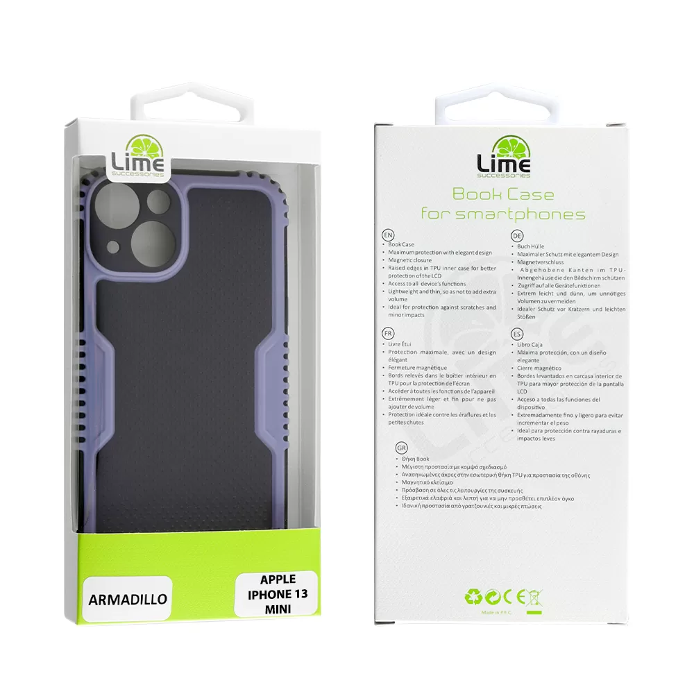 LIME ARMADILLO ΘΗΚΗ IPHONE 13 MINI 5.4in  FULL CAMERA PROTECTION AIR FORCE BLUE - Image 2