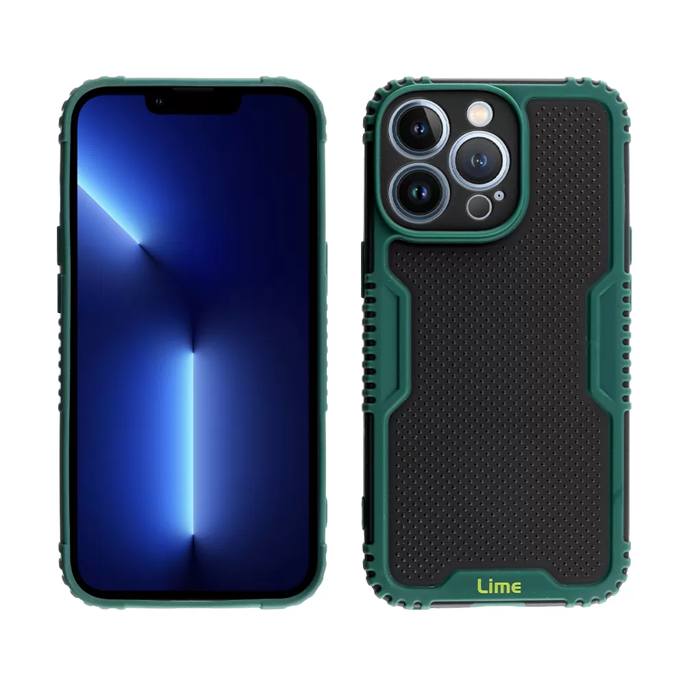 LIME ARMADILLO ΘΗΚΗ IPHONE 13 PRO 6.1in  FULL CAMERA PROTECTION GREEN - Image 4