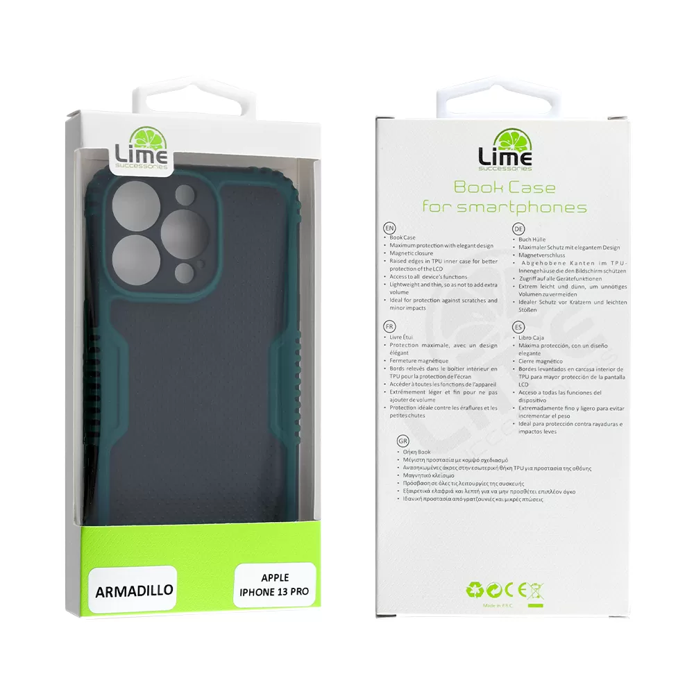LIME ARMADILLO ΘΗΚΗ IPHONE 13 PRO 6.1in  FULL CAMERA PROTECTION GREEN - Image 2