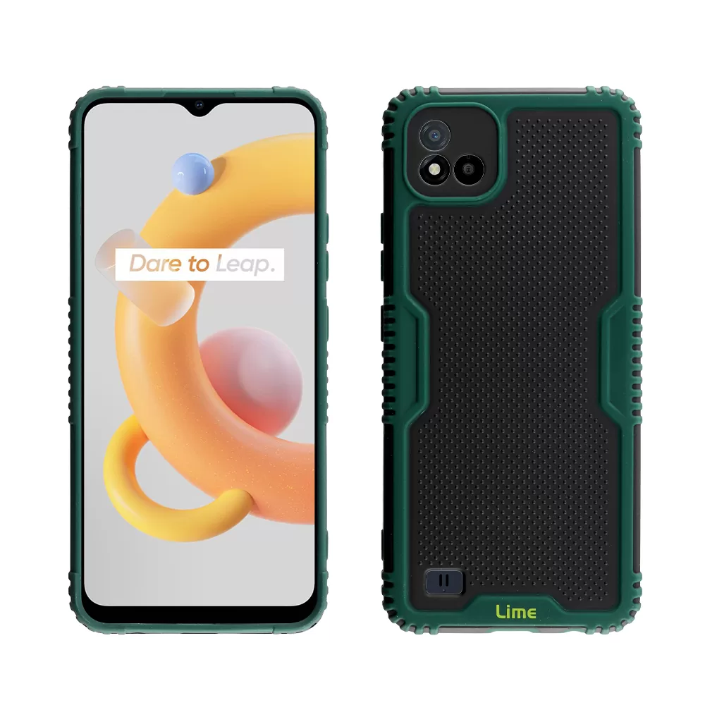 LIME ARMADILLO ΘΗΚΗ REALME C11 2021 6.52in  FULL CAMERA PROTECTION GREEN - Image 4