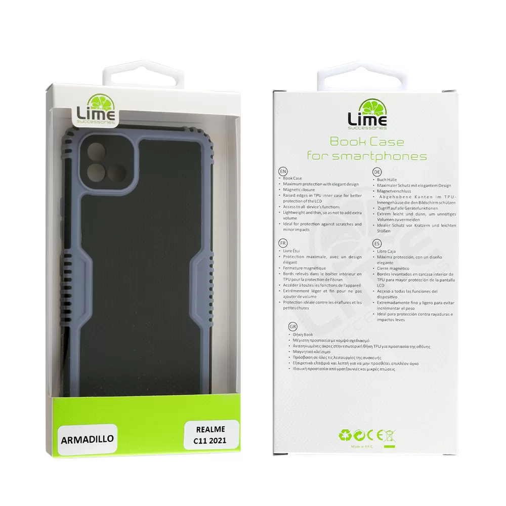LIME ARMADILLO ΘΗΚΗ REALME C11 2021 6.52in  FULL CAMERA PROTECTION AIR FORCE BLUE - Image 2