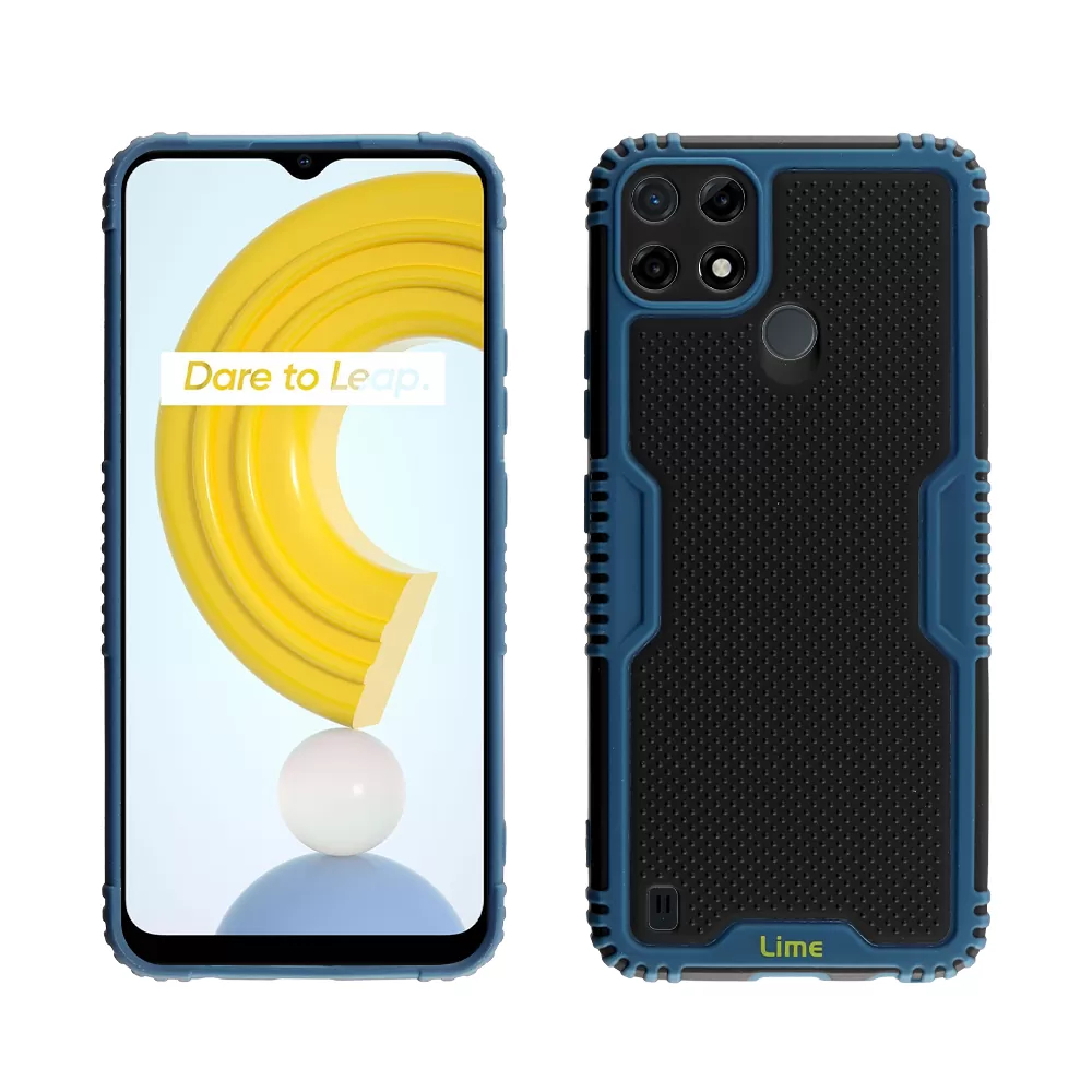 LIME ARMADILLO ΘΗΚΗ REALME C21Y/C25Y 6.5in  FULL CAMERA PROTECTION BLUE - Image 4