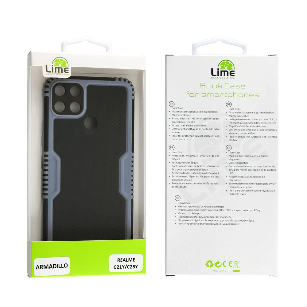 LIME ARMADILLO ΘΗΚΗ REALME C21Y/C25Y 6.5in  FULL CAMERA PROTECTION AIR FORCE BLUE - Image 2