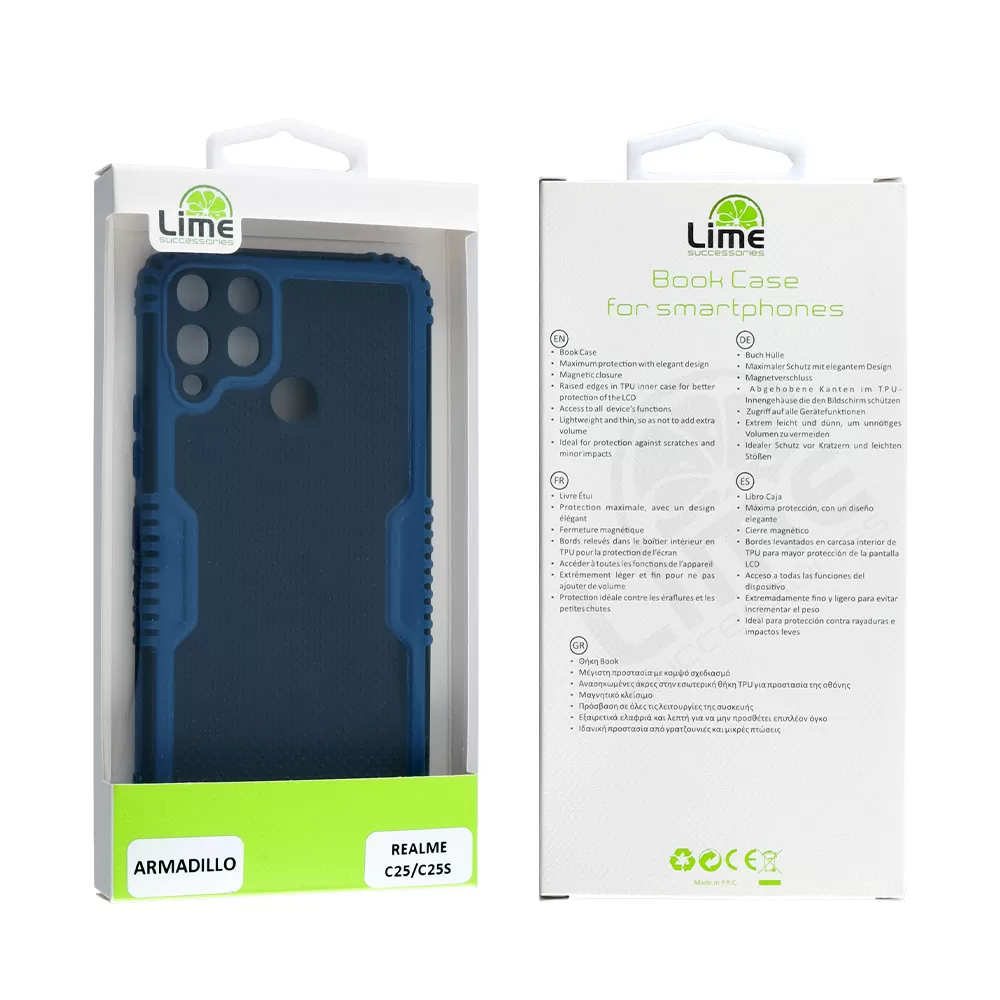 LIME ARMADILLO ΘΗΚΗ REALME C25/C25s 6.5in  FULL CAMERA PROTECTION BLUE - Image 2
