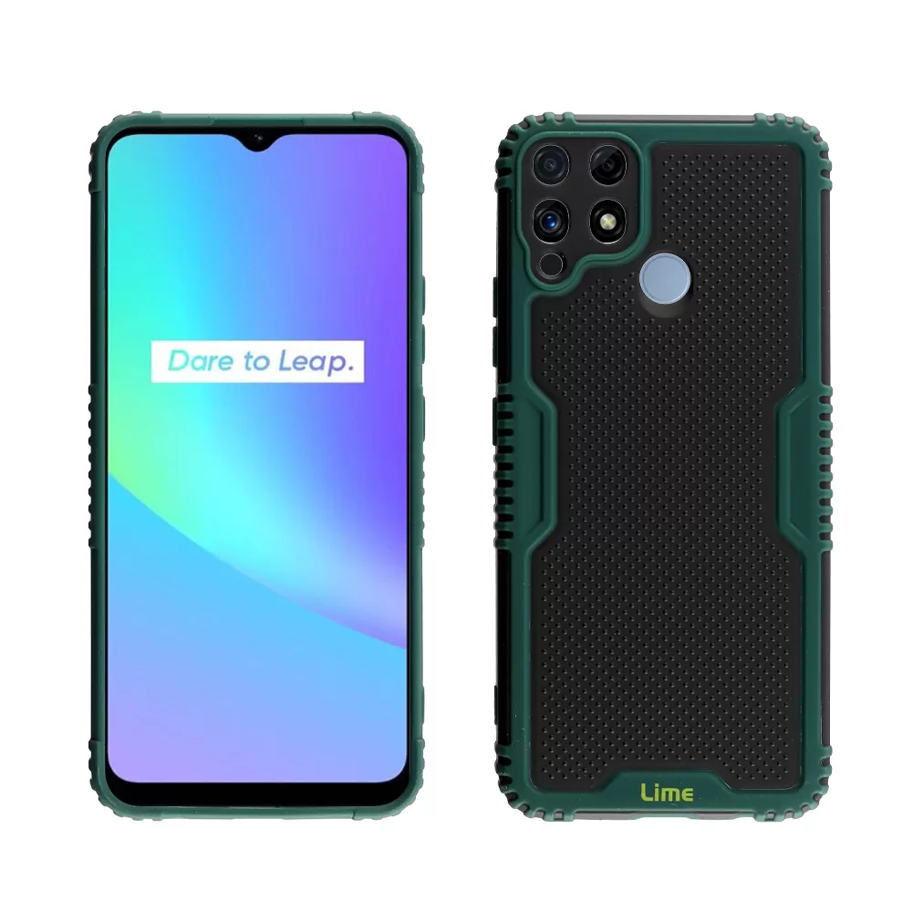 LIME ARMADILLO ΘΗΚΗ REALME C25/C25s 6.5in  FULL CAMERA PROTECTION GREEN - Image 4