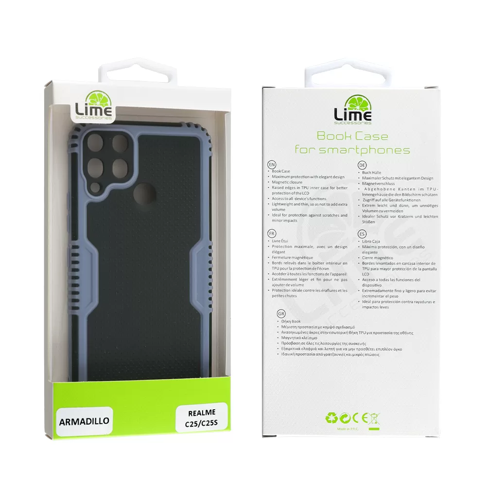 LIME ARMADILLO ΘΗΚΗ REALME C25/C25s 6.5in  FULL CAMERA PROTECTION AIR FORCE BLUE - Image 2