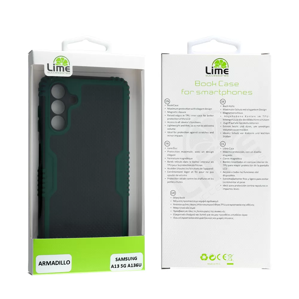 LIME ARMADILLO ΘΗΚΗ SAMSUNG A04s A047/A13 5G A136U 6.5in  FULL CAMERA PROTECTION GREEN - Image 2