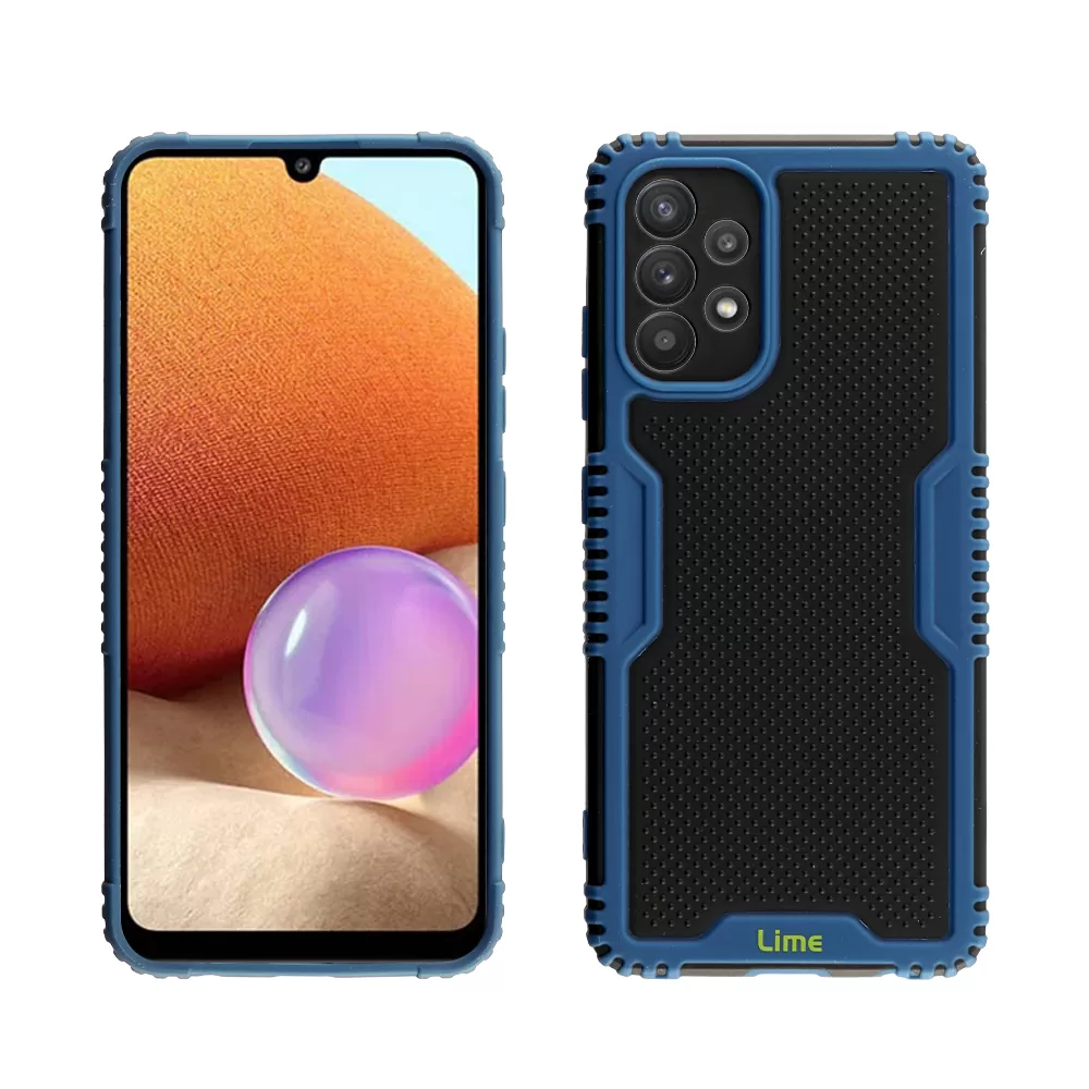 LIME ARMADILLO ΘΗΚΗ SAMSUNG A32 4G A325 6.4in  FULL CAMERA PROTECTION BLUE - Image 4