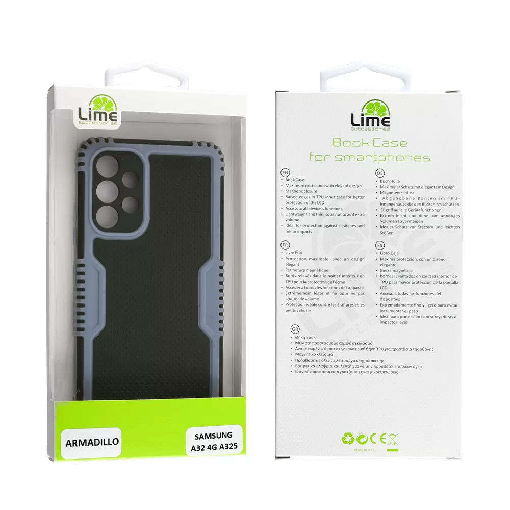 LIME ARMADILLO ΘΗΚΗ SAMSUNG A32 4G A325 6.4in  FULL CAMERA PROTECTION AIR FORCE BLUE - Image 2