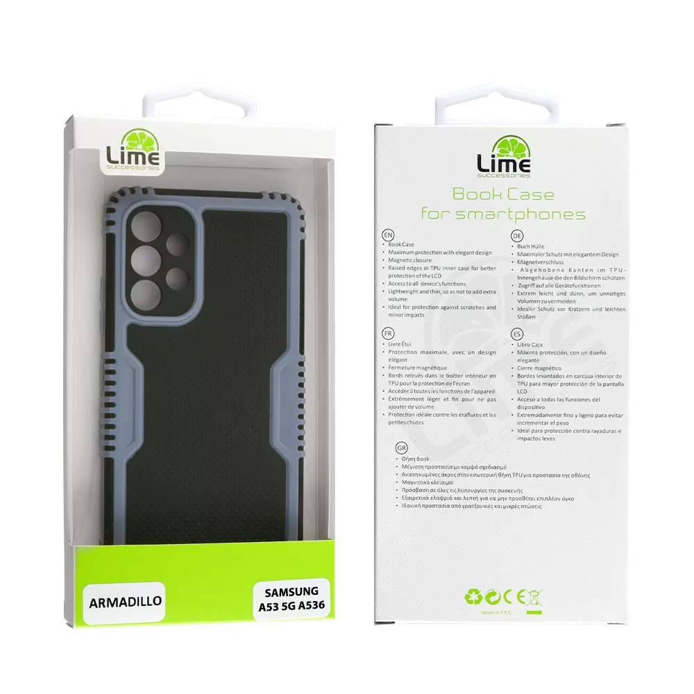 LIME ARMADILLO ΘΗΚΗ SAMSUNG A53 5G A536 6.5in  FULL CAMERA PROTECTION AIR FORCE BLUE - Image 2