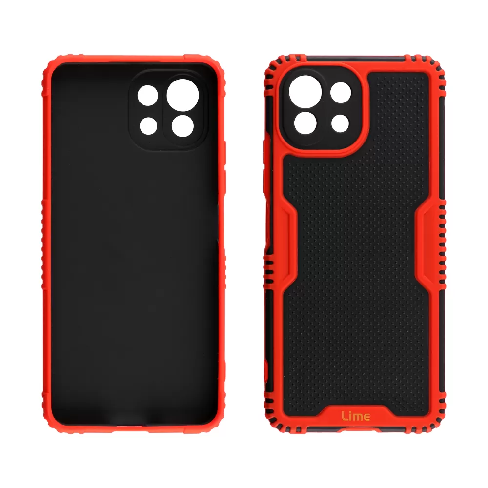LIME ARMADILLO ΘΗΚΗ XIAOMI MI 11 LITE 4G/MI 11 LITE 5G 6.55in  FULL CAMERA PROTECTION RED - Image 5