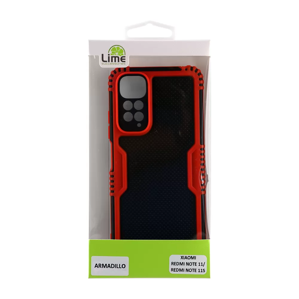 LIME ARMADILLO ΘΗΚΗ XIAOMI REDMI NOTE 11/REDMI NOTE 11S 6.43in  FULL CAMERA PROTECTION RED - Image 3