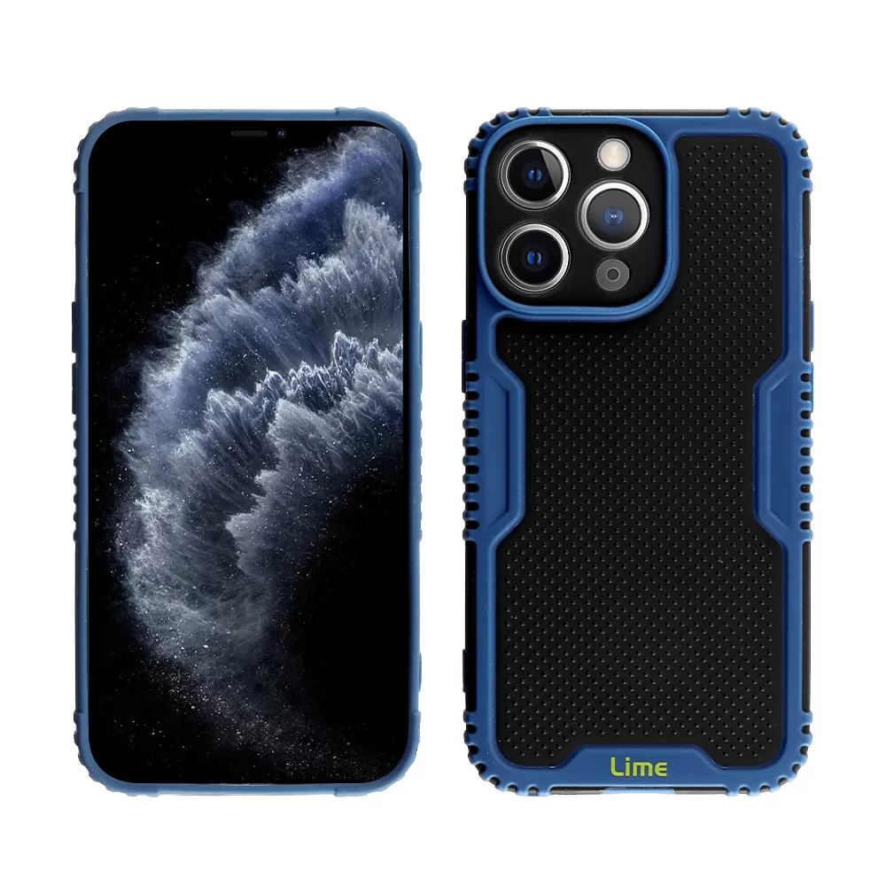 LIME ARMADILLO ΘΗΚΗ IPHONE 11 PRO MAX 6.5in  FULL CAMERA PROTECTION BLUE - Image 4