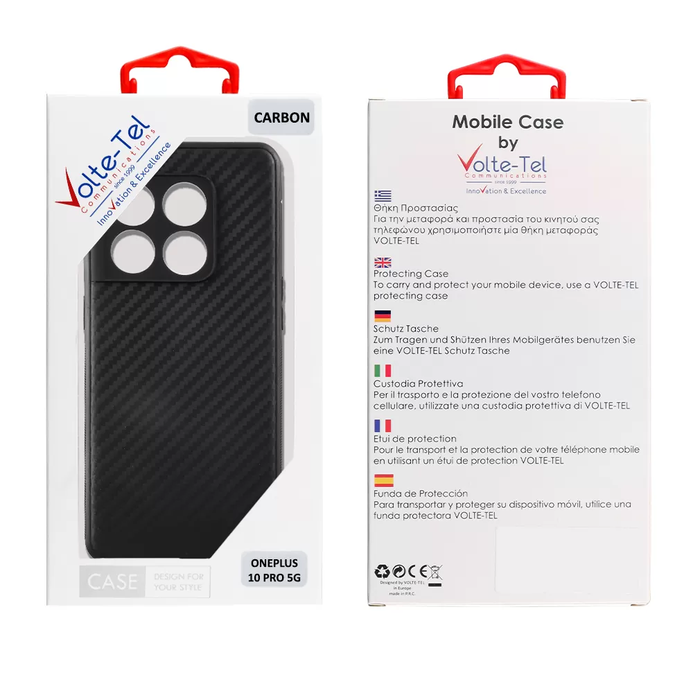 VOLTE-TEL CARBON ΘΗΚΗ ONEPLUS 10 PRO 5G 6.7in  CAMERA PROTECTIVE BLACK - Image 2