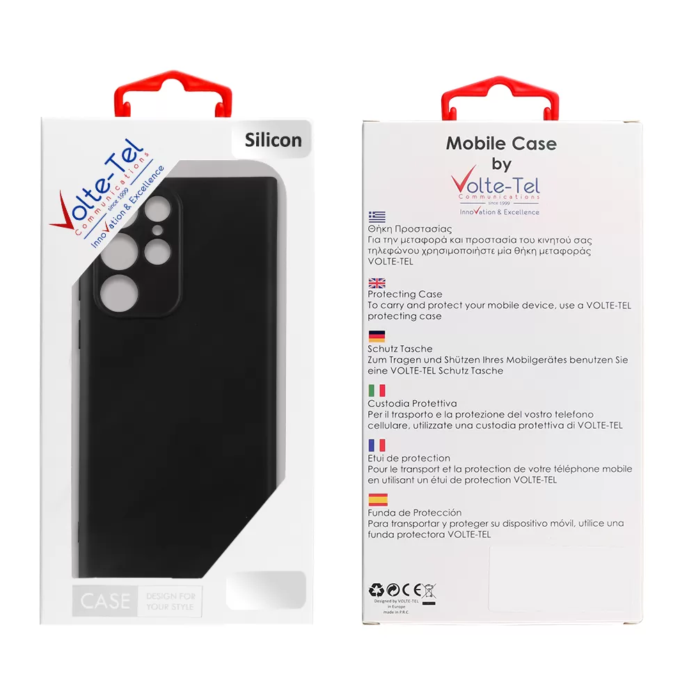 VOLTE-TEL SILICON TPU ΘΗΚΗ SAMSUNG S22 5G S901 6.1in  FULL CAMERA PROTECTION BLACK - Image 2