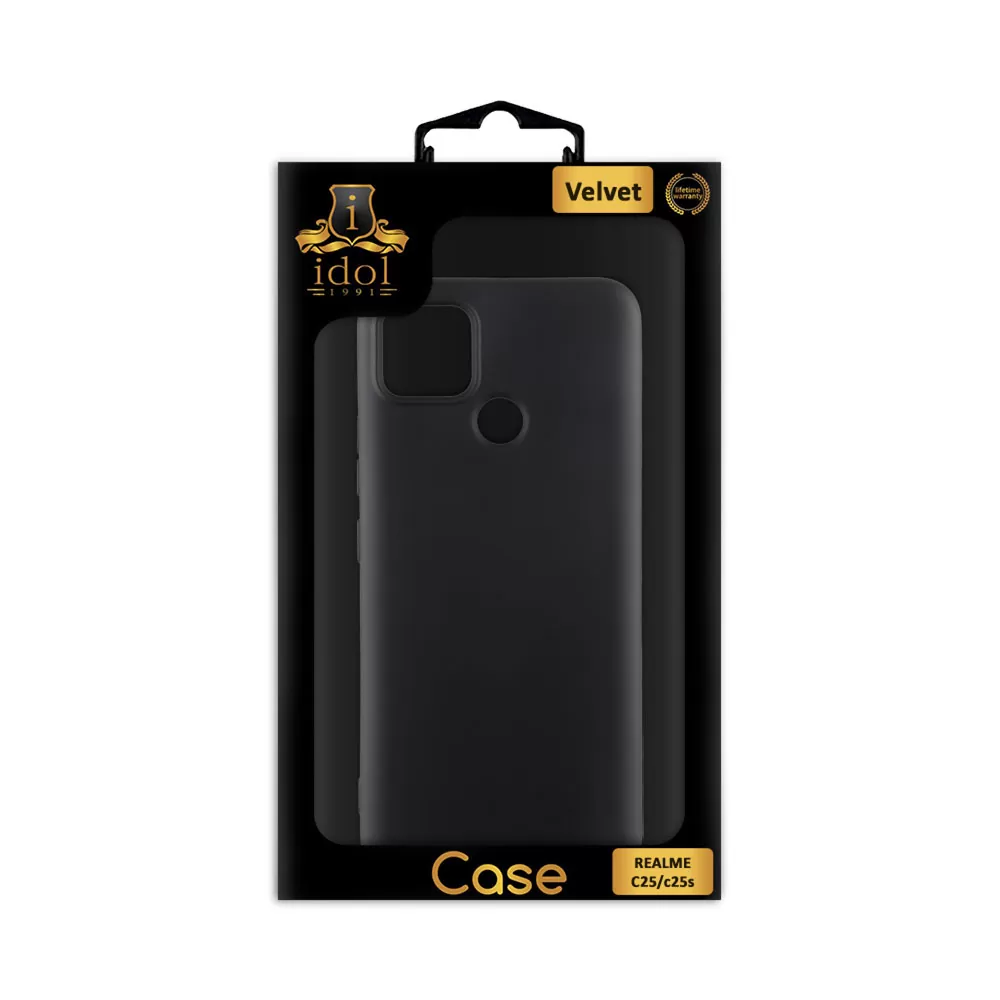 IDOL 1991 VELVET TPU ΘΗΚΗ REALME C25/C25s 6.5in 4 SIDE CAMERA GUARD PROTECTION BLACK - Image 2