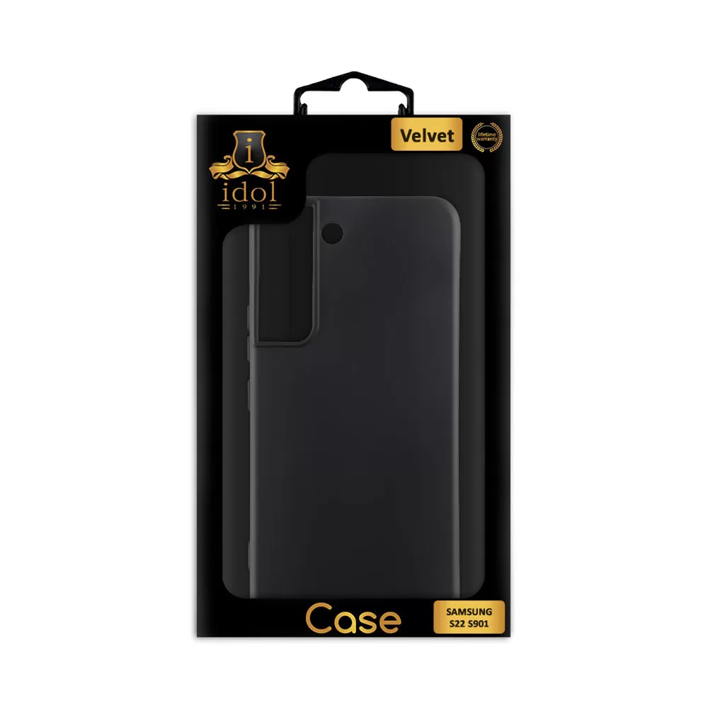 IDOL 1991 VELVET TPU ΘΗΚΗ SAMSUNG S22 5G S901 6.1in 4 SIDE CAMERA GUARD PROTECTION BLACK - Image 2