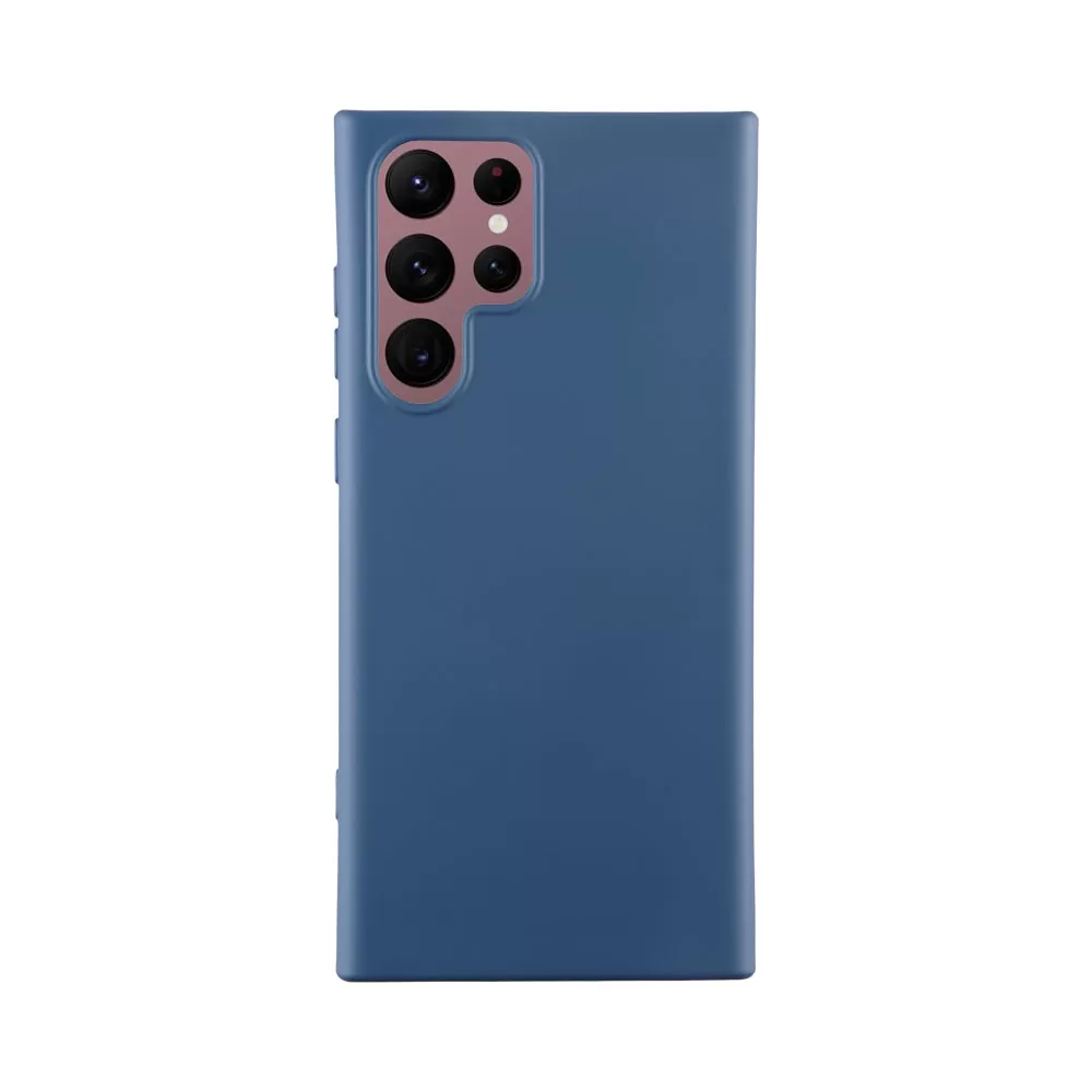 IDOL 1991 VELVET TPU ΘΗΚΗ SAMSUNG S22 ULTRA 5G S908 6.8in 4 SIDE CAMERA GUARD PROTECTION BLUE - Image 5
