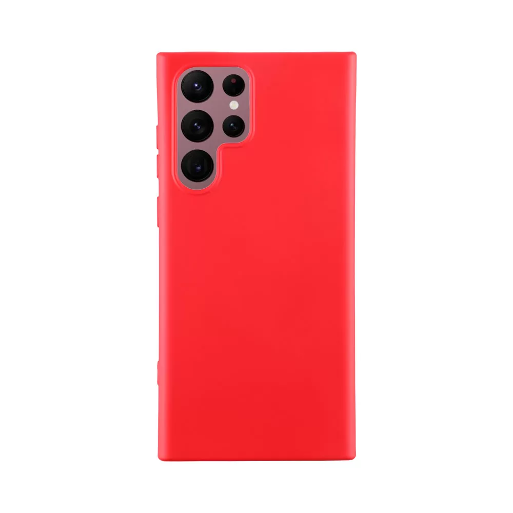 IDOL 1991 VELVET TPU ΘΗΚΗ SAMSUNG S22 ULTRA 5G S908 6.8in 4 SIDE CAMERA GUARD PROTECTION RED - Image 5