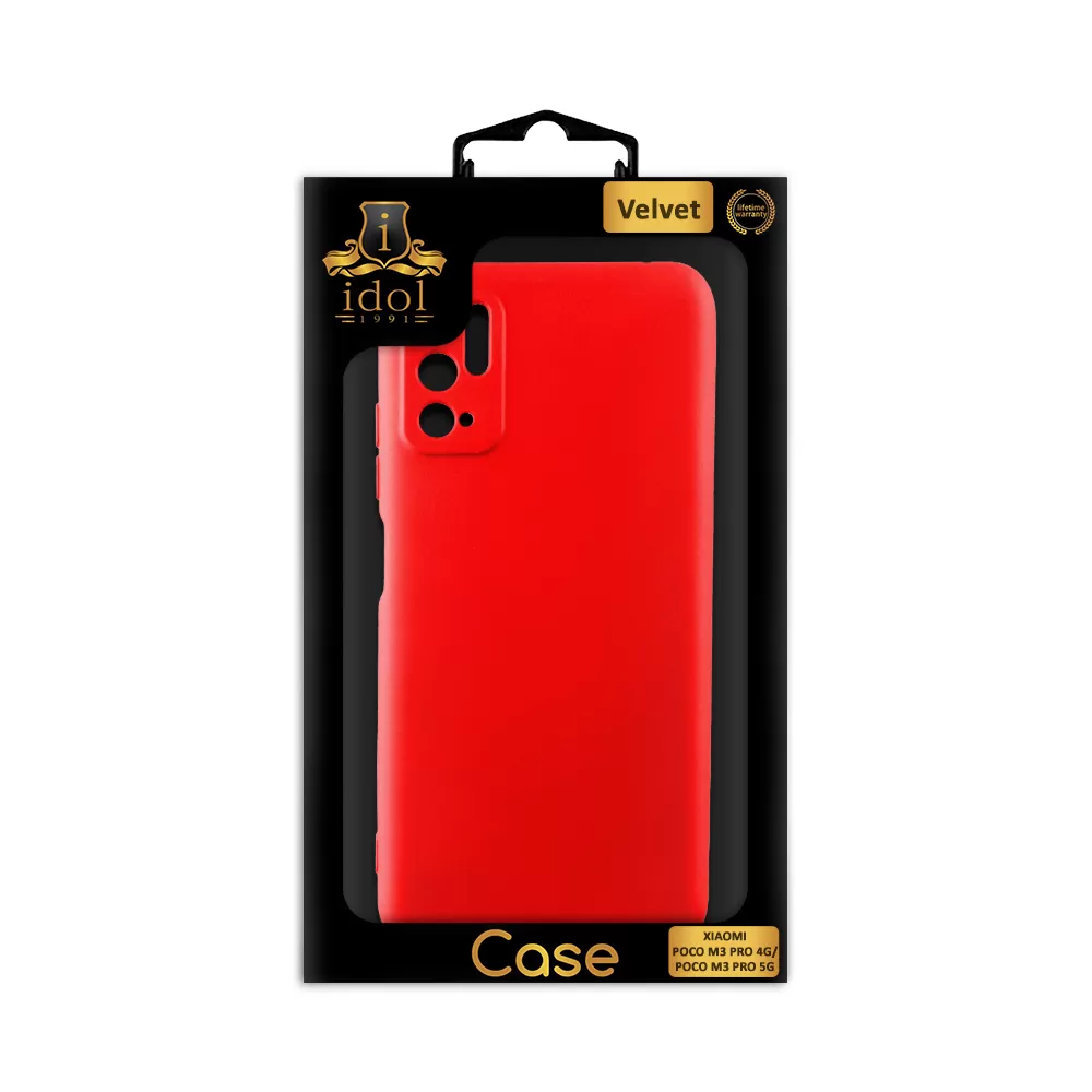 IDOL 1991 VELVET TPU ΘΗΚΗ XIAOMI POCO M3 PRO 4G/POCO M3 PRO 5G 6.5in 4 SIDE FULL CAMERA PROTECTION RED - Image 2