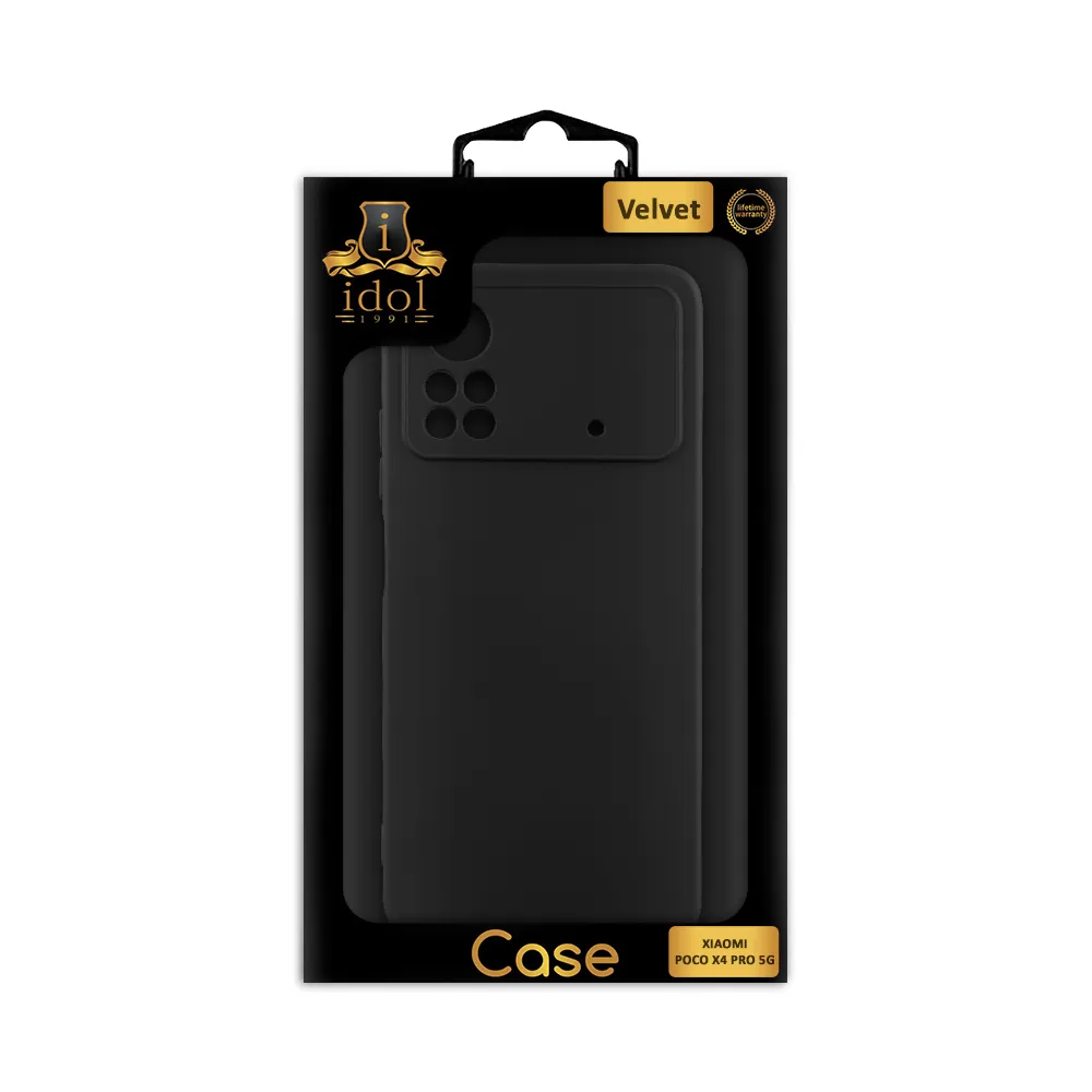IDOL 1991 VELVET TPU ΘΗΚΗ XIAOMI POCO X4 PRO 5G 6.67in 4 SIDE FULL CAMERA PROTECTION BLACK - Image 2