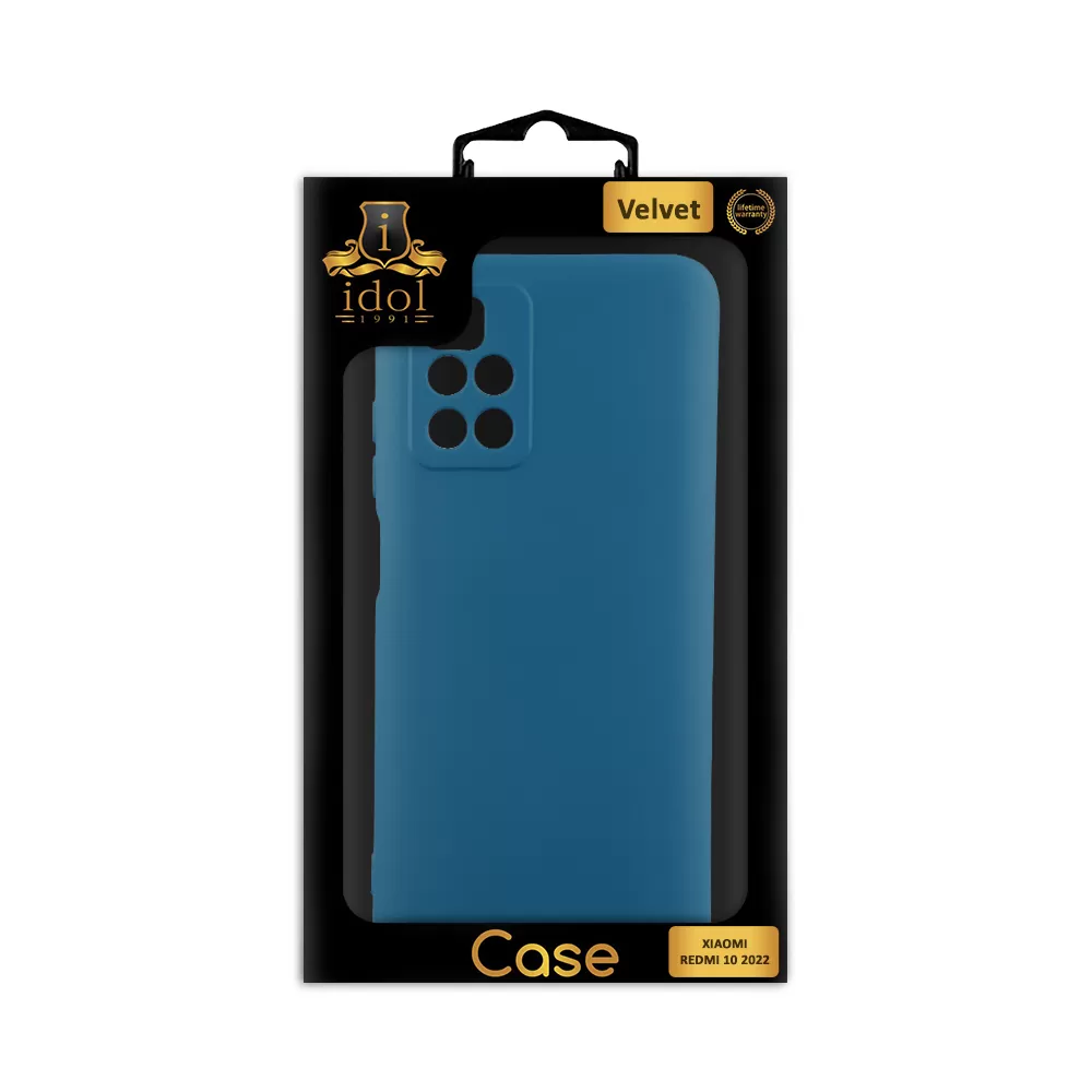 IDOL 1991 VELVET TPU ΘΗΚΗ XIAOMI REDMI 10/REDMI 10 2022 6.5in 4 SIDE FULL CAMERA PROTECTION BLUE - Image 2