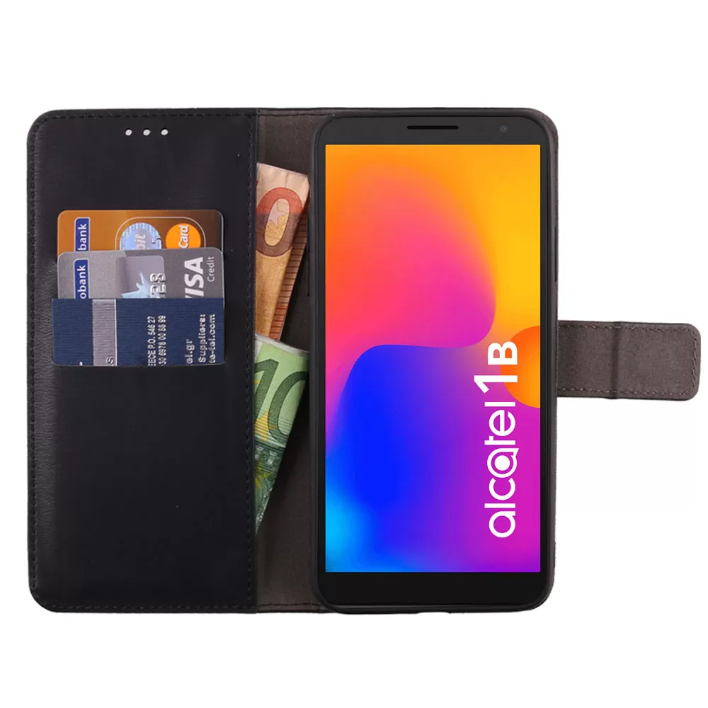 VOLTE-TEL ALLURE ΘΗΚΗ ALCATEL 1B 2022 5031G 5.5in  MAGNET BOOK STAND CLIP BLACK - Image 3