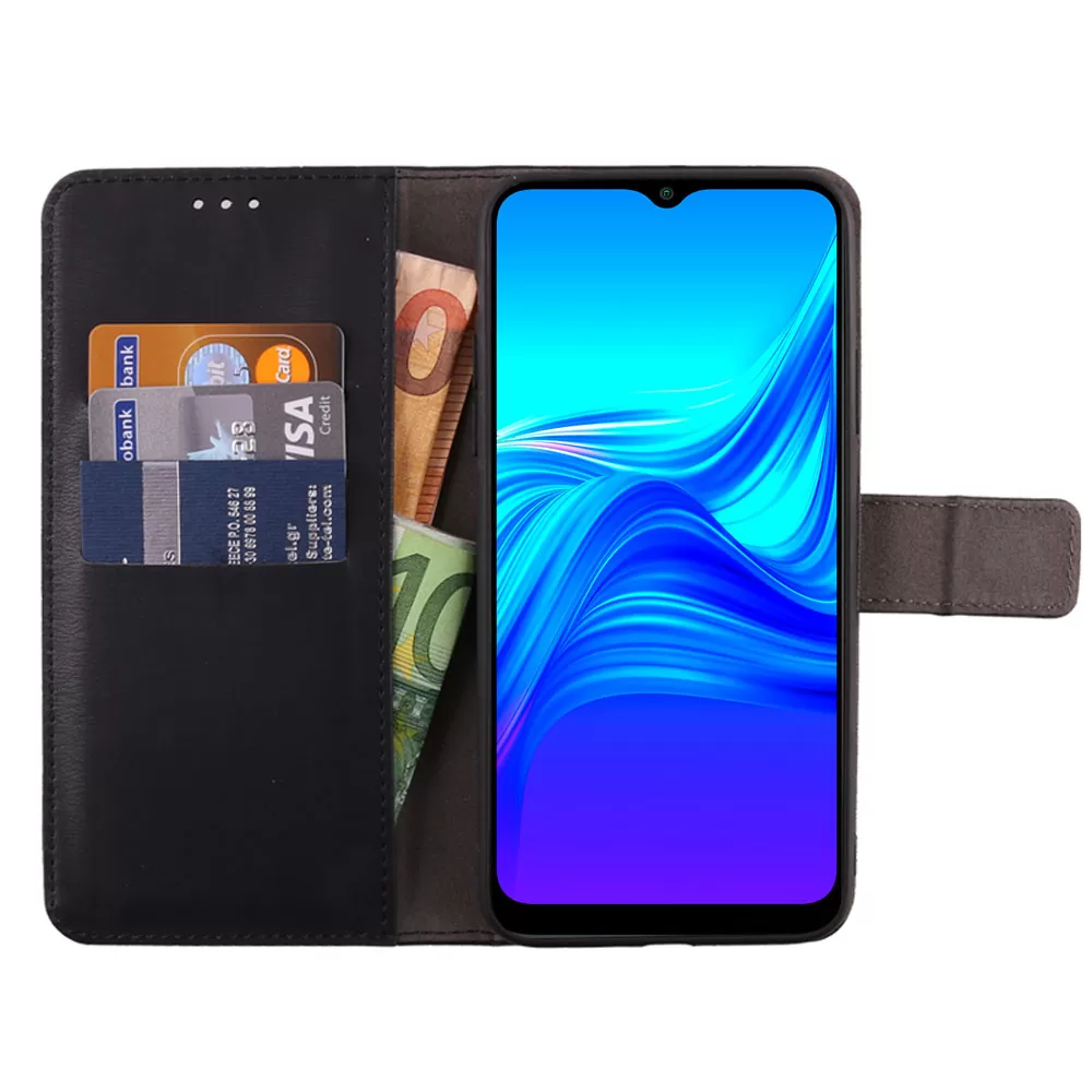 VOLTE-TEL ALLURE ΘΗΚΗ TCL 20Y/TCL 20E 6.52in  MAGNET BOOK STAND CLIP BLACK - Image 3